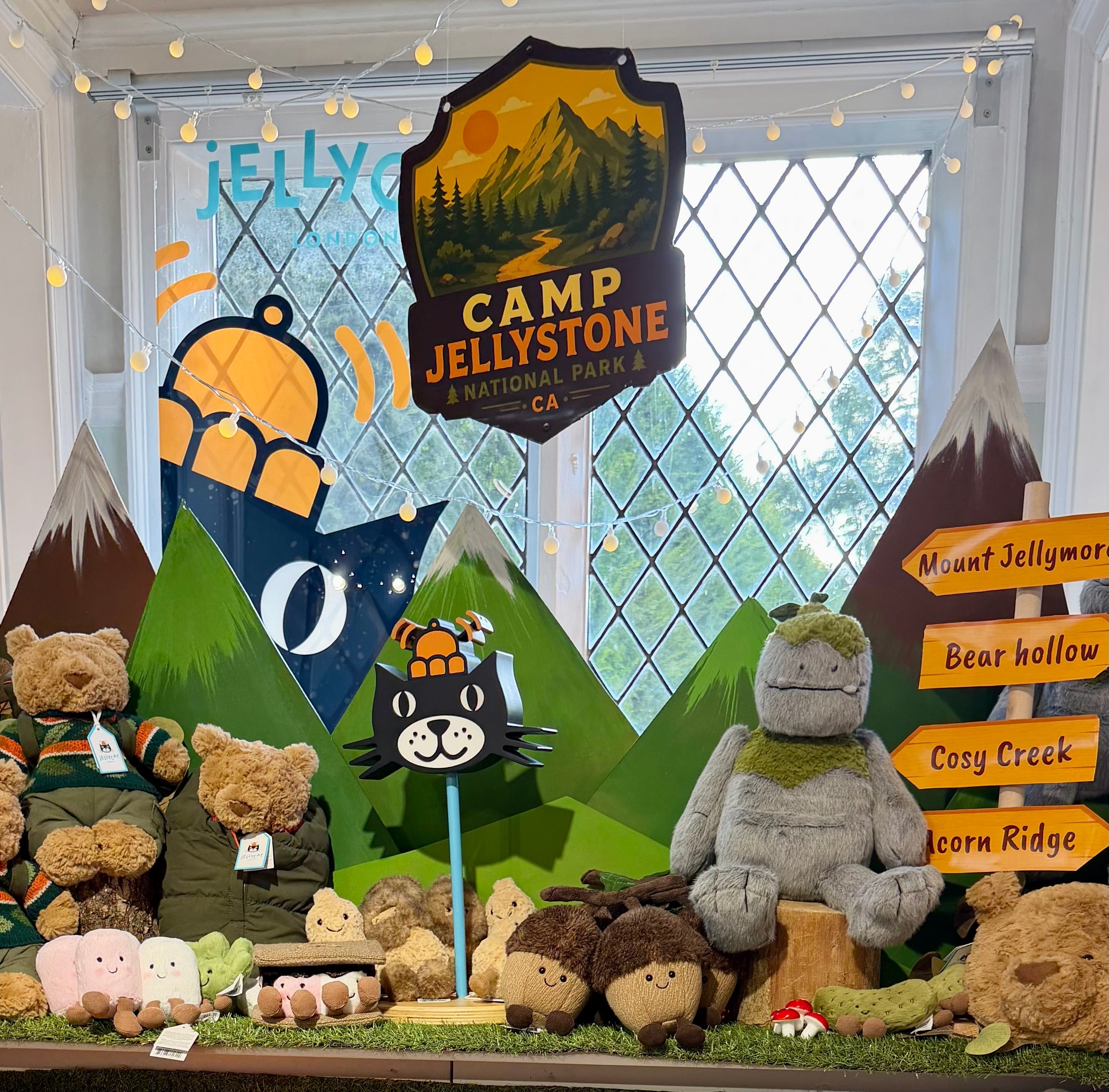 Welcome to Camp Jellystone: Our Great Outdoors Jellycat Display