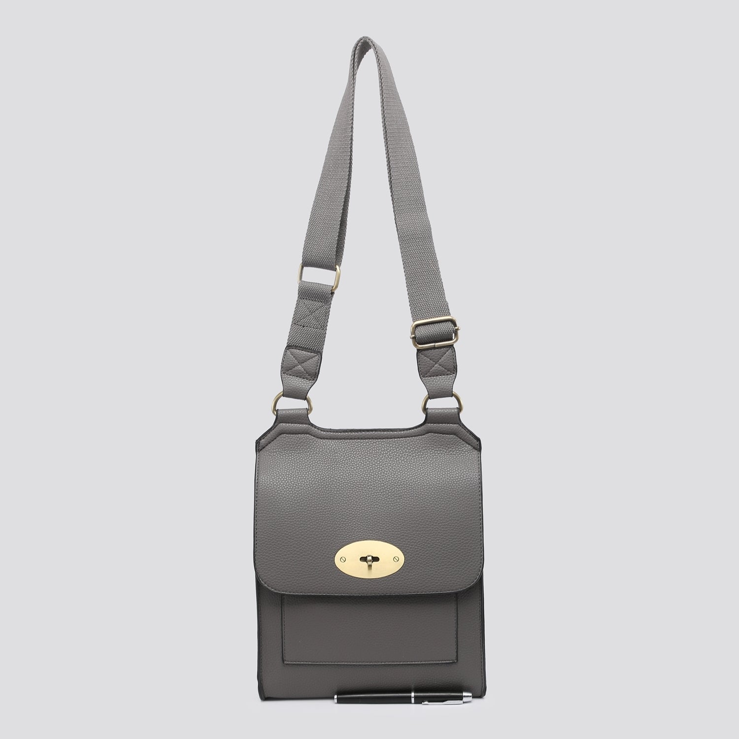 Aleena Dark Grey Satchel Bag