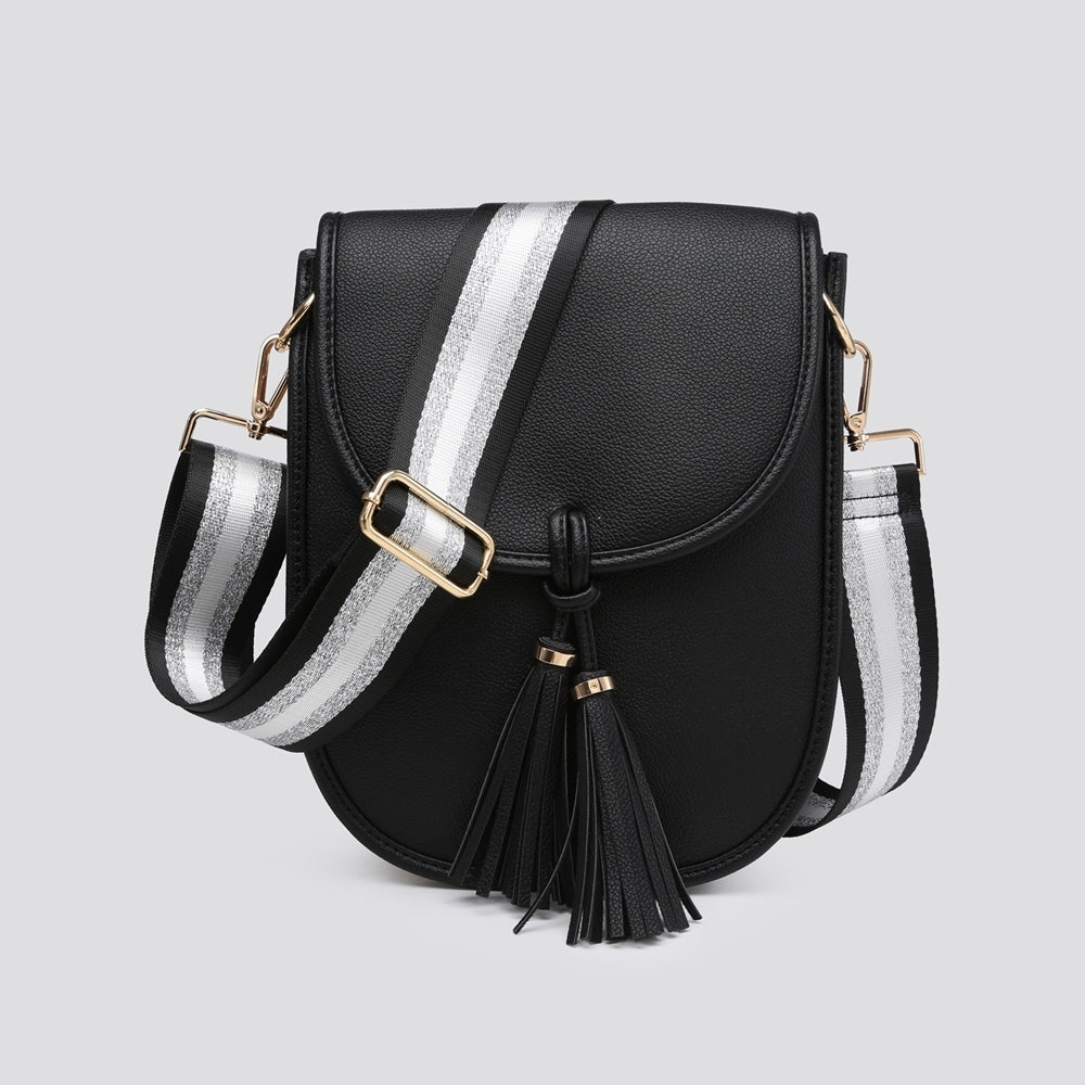 Sadia Black Tassel Bag