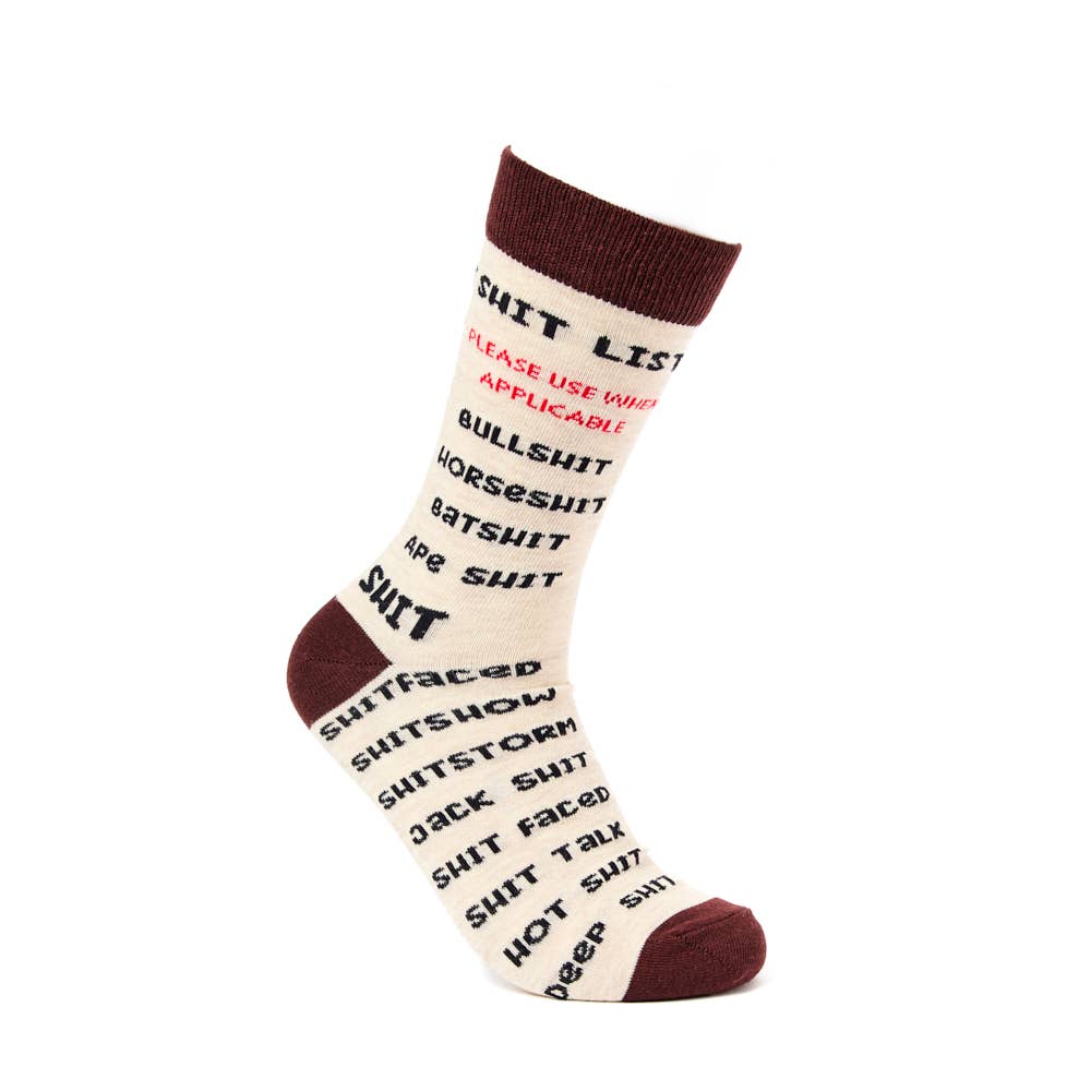 Urban Eccentric - Unisex Shit List Socks