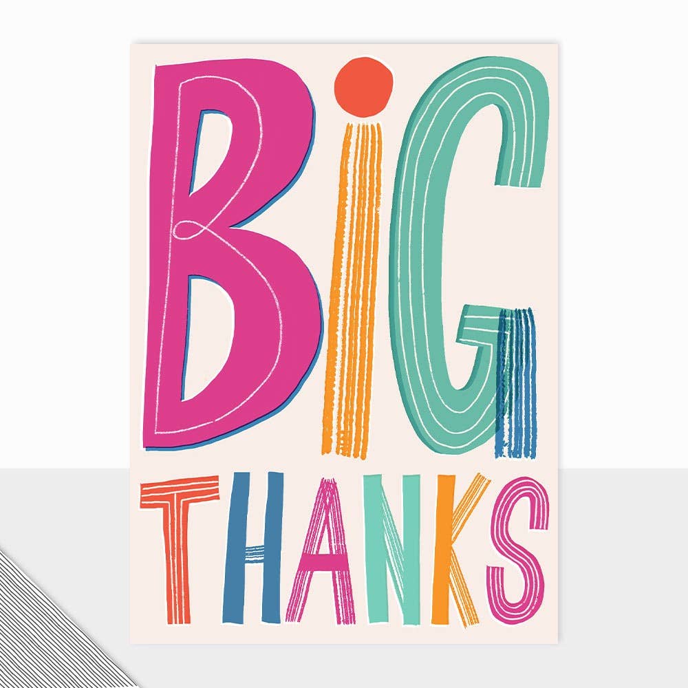 Fontfetti Big Thanks Card