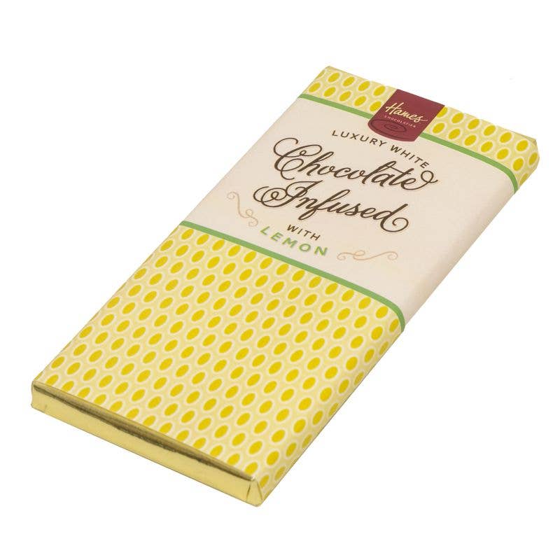 Hames Chocolates - Lemon Infused White Chocolate Bar