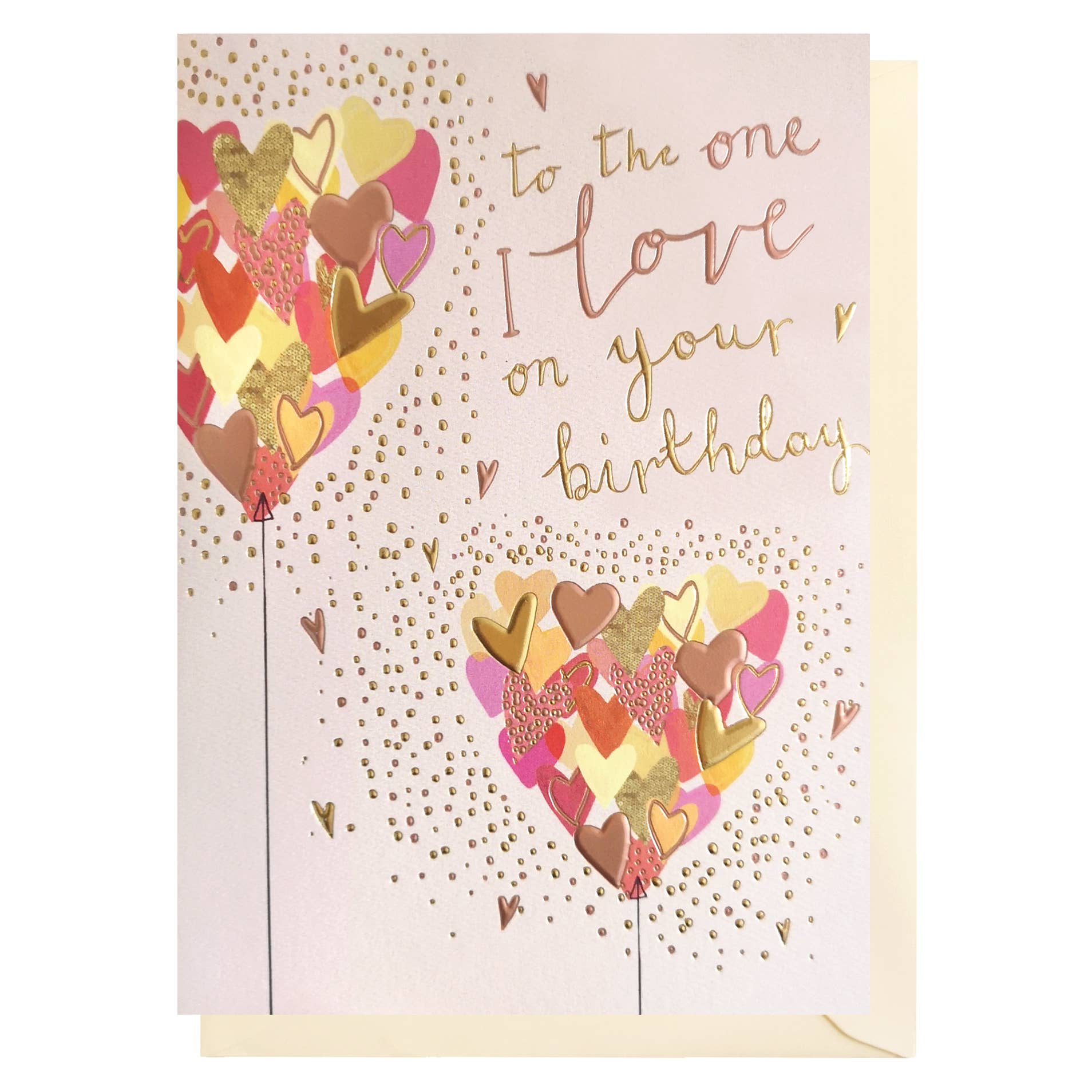 Louise Tiler - Hearts One I Love Birthday Card