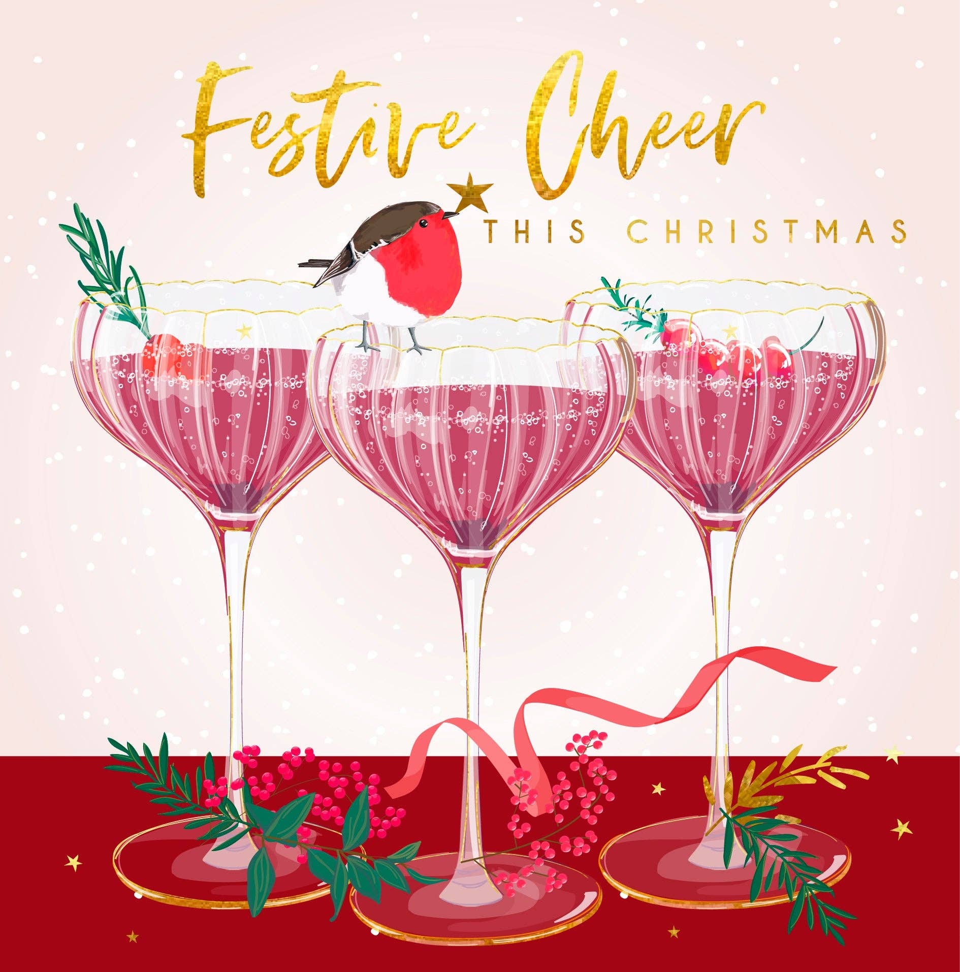 Belly Button Designs - Festive Cheer Christmas Card