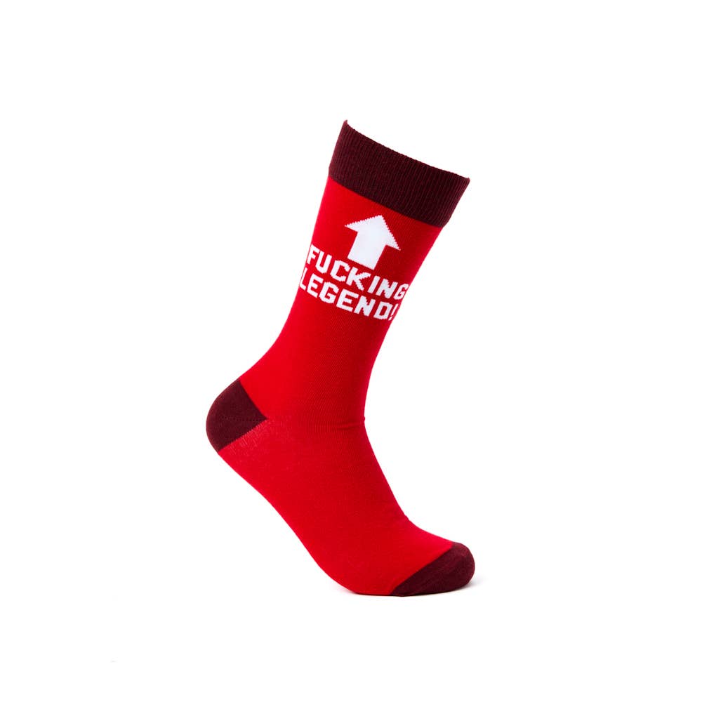 Urban Eccentric - Unisex Fucking Legend Socks: 6 - 11