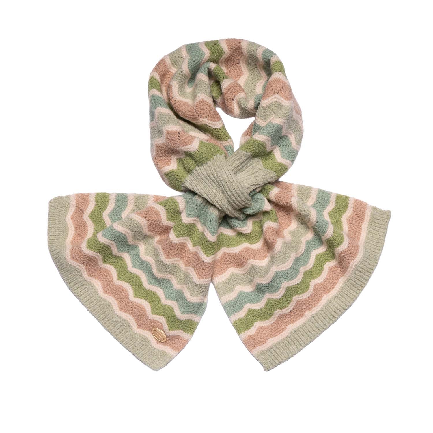 Loxley Lane Green Pull-Through Wave Print