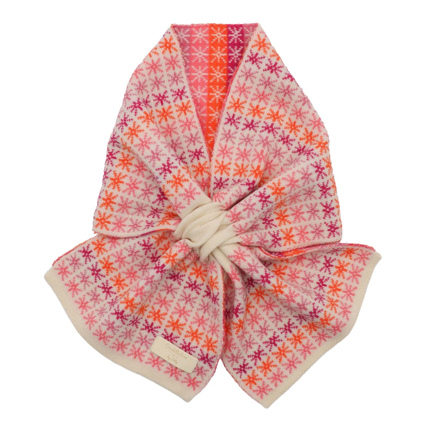 Zelly Pull Thru Scarf Stars Pink
