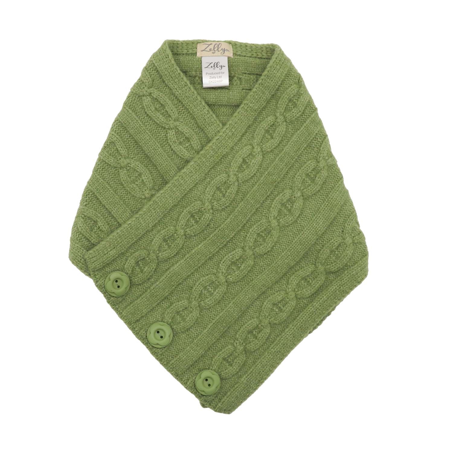 Zelly Button Tippet Green