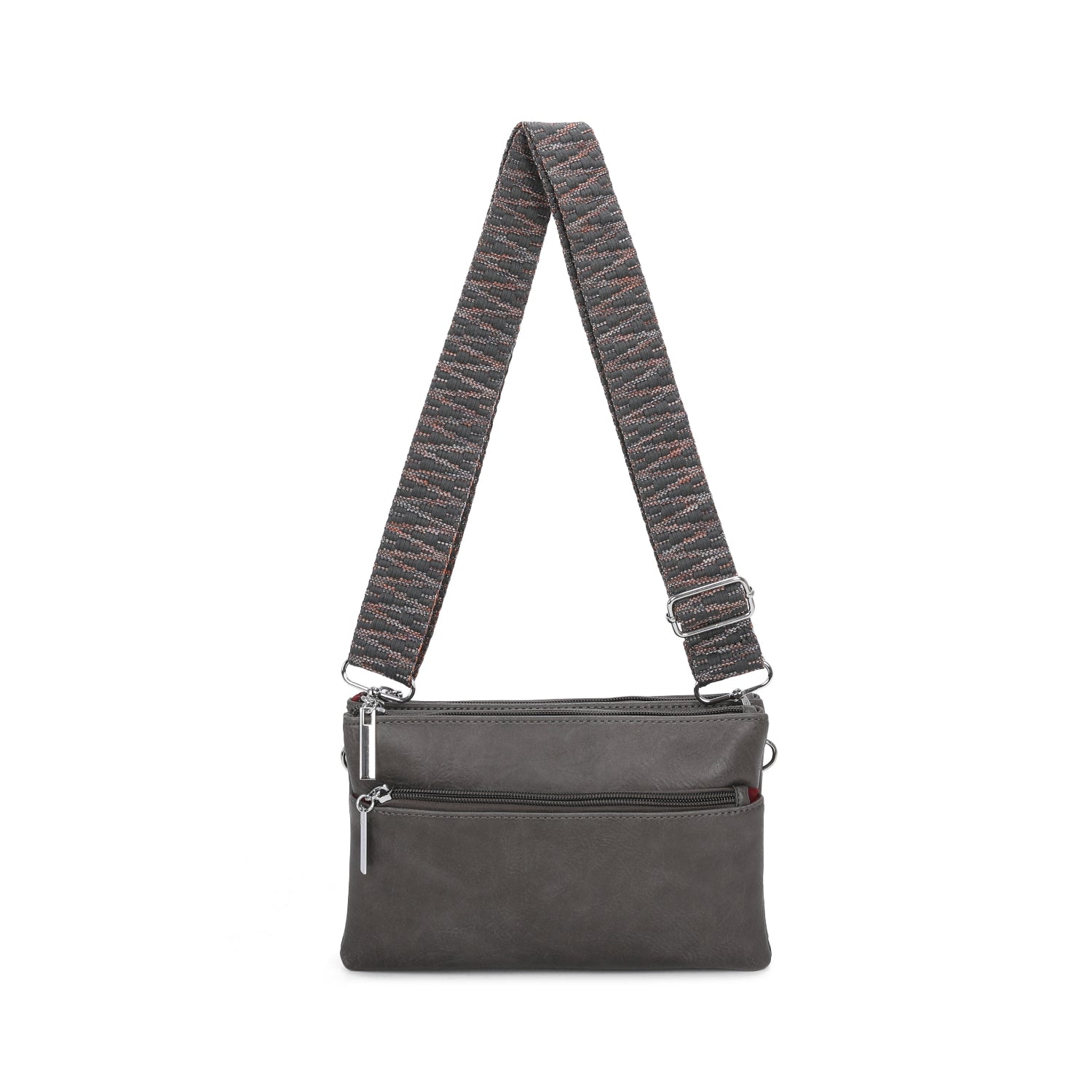 Celeste Long Cross Body Bag - Dark Grey