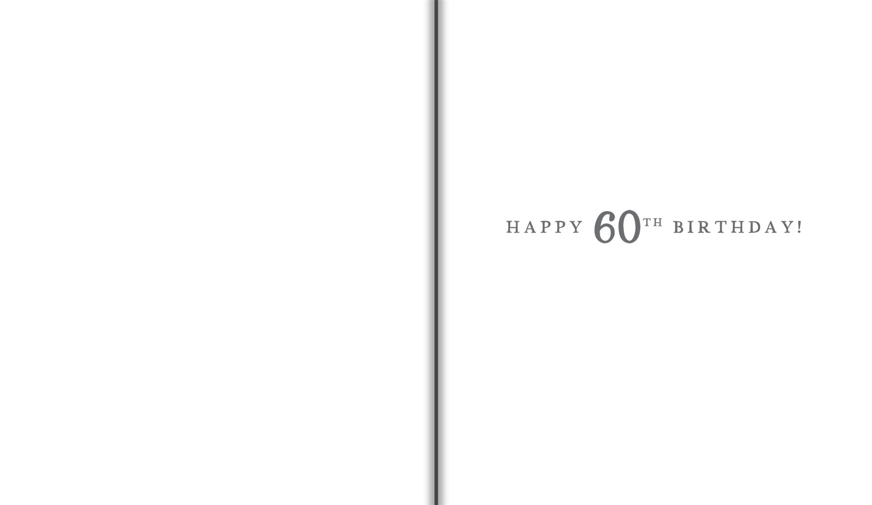 Hudson You're 60 Birthday Card