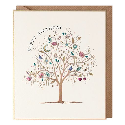 Starlet Tree Happy Birthday Card
