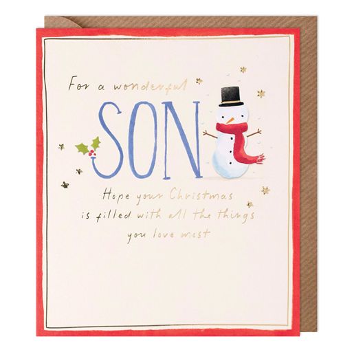 Ciao Bella Wonderful Son Christmas Card