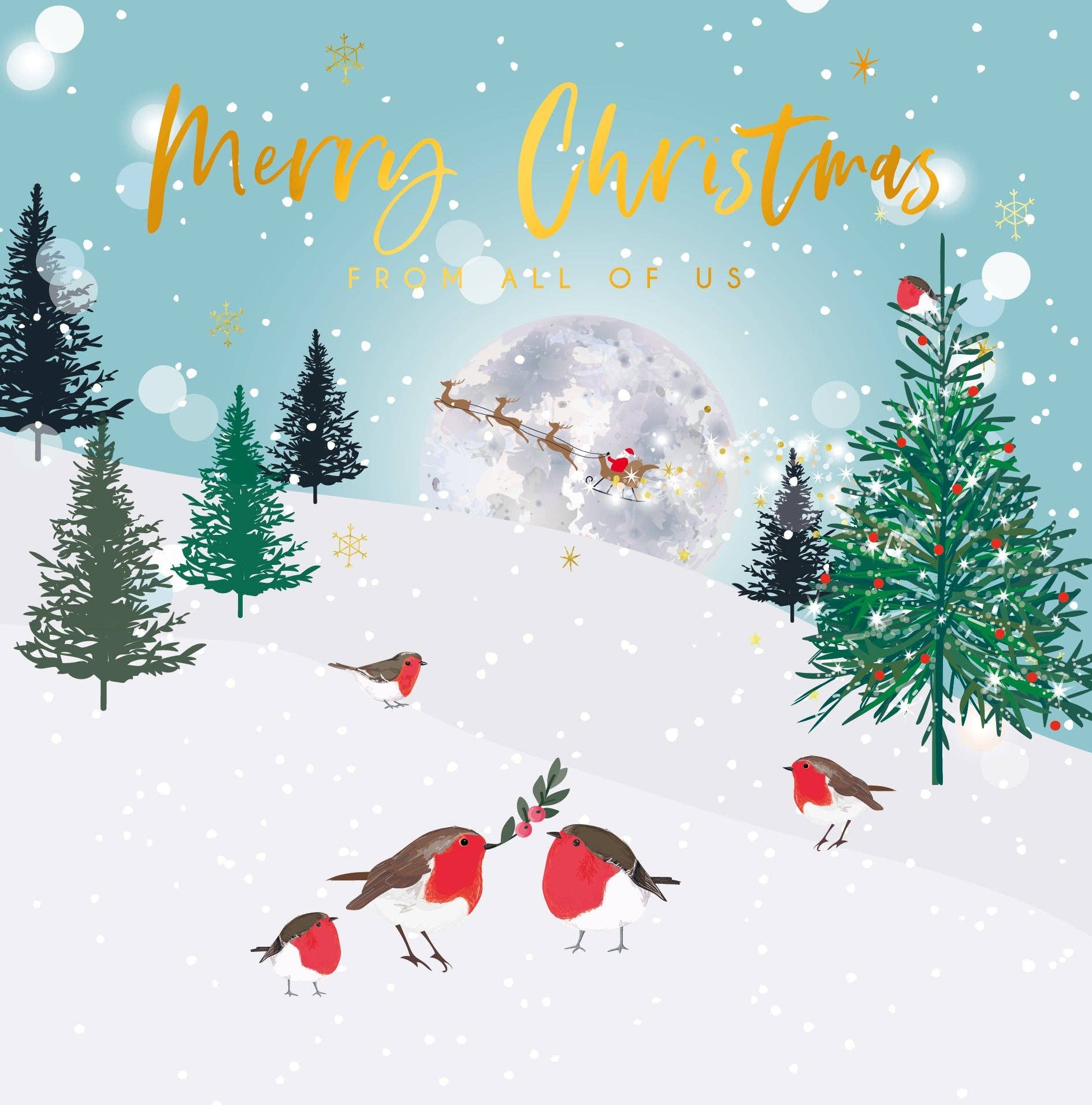 Belly Button Designs - From all of Us Christmas Card