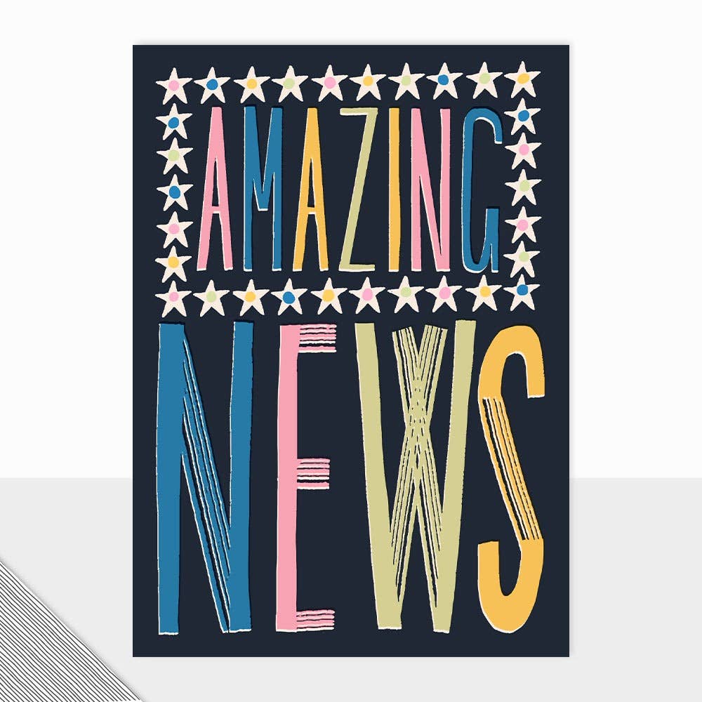 Fontfetti Amazing News Card