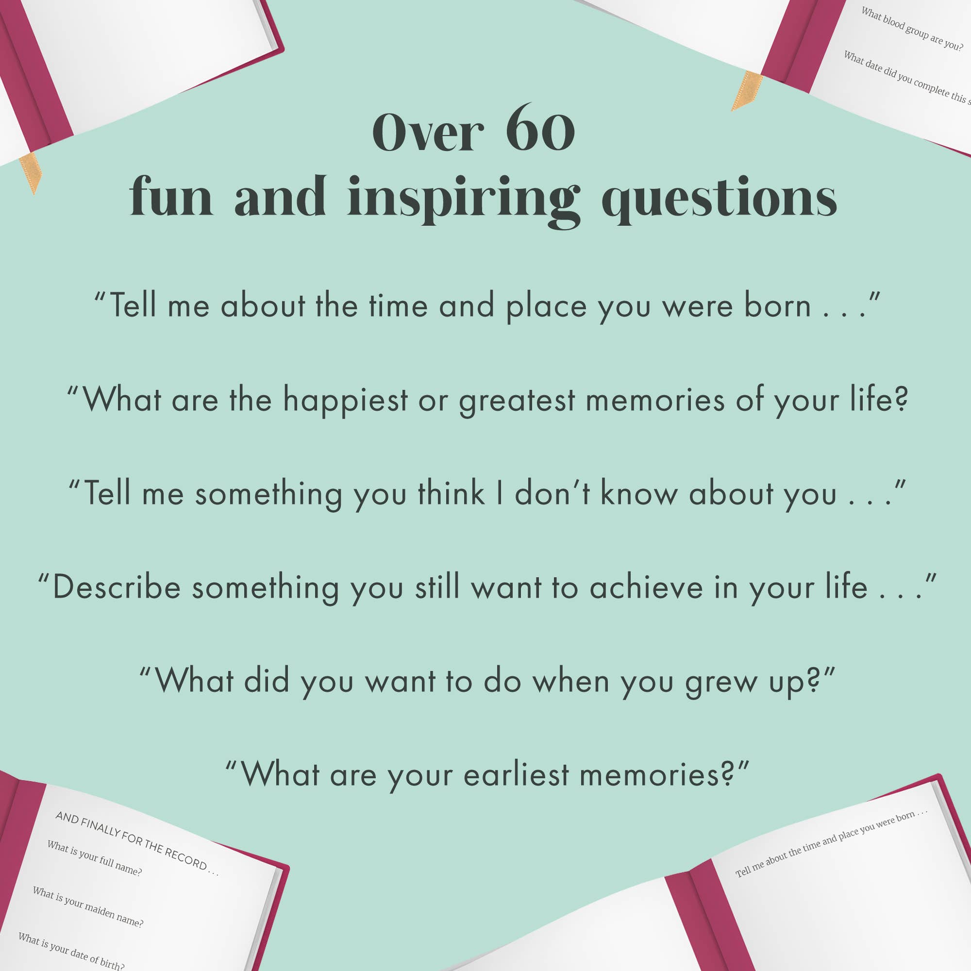 FROM YOU TO ME Meaningful Gifts - Dear Mum Guided Memory Journal | Heartfelt Gift for Mum