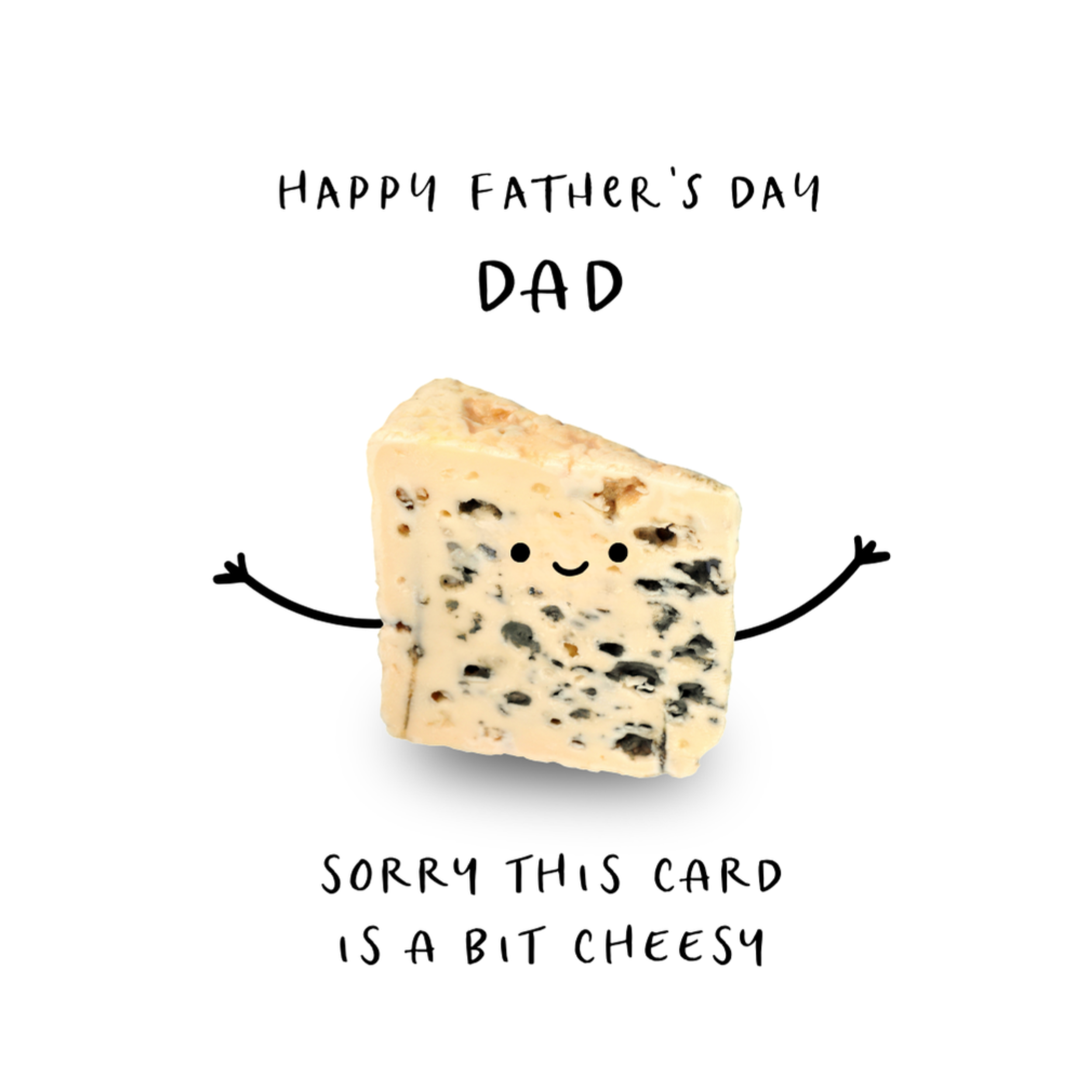Petimo - Bit Cheesy Dad Fun Cute Better Together Father's Day Card