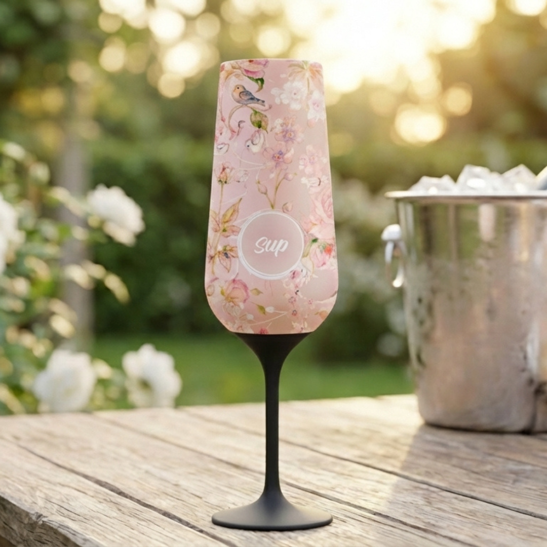 Sup - Flowers Insulated Champagne Flute