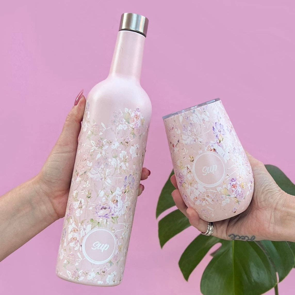 Sup - Insulated Wine Bottle Flowers: Flowers