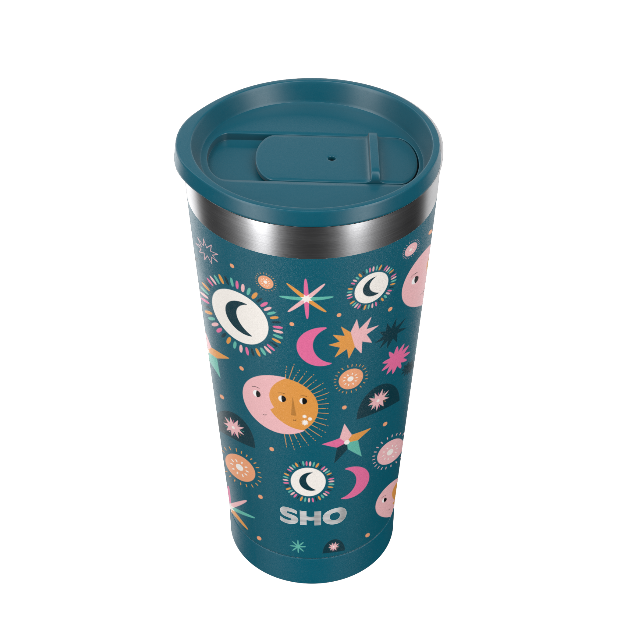 SHO - Calix┃Insulated Reusable Coffee Cup: Designs / Seaside Sundae / 500ml