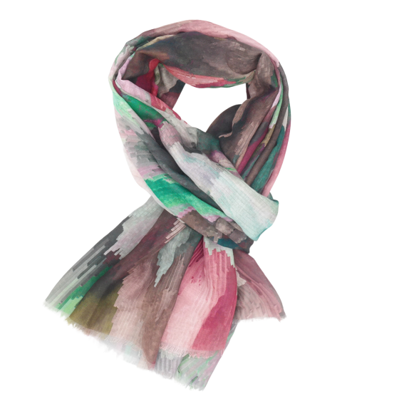 Giant Pink Floral Scarf