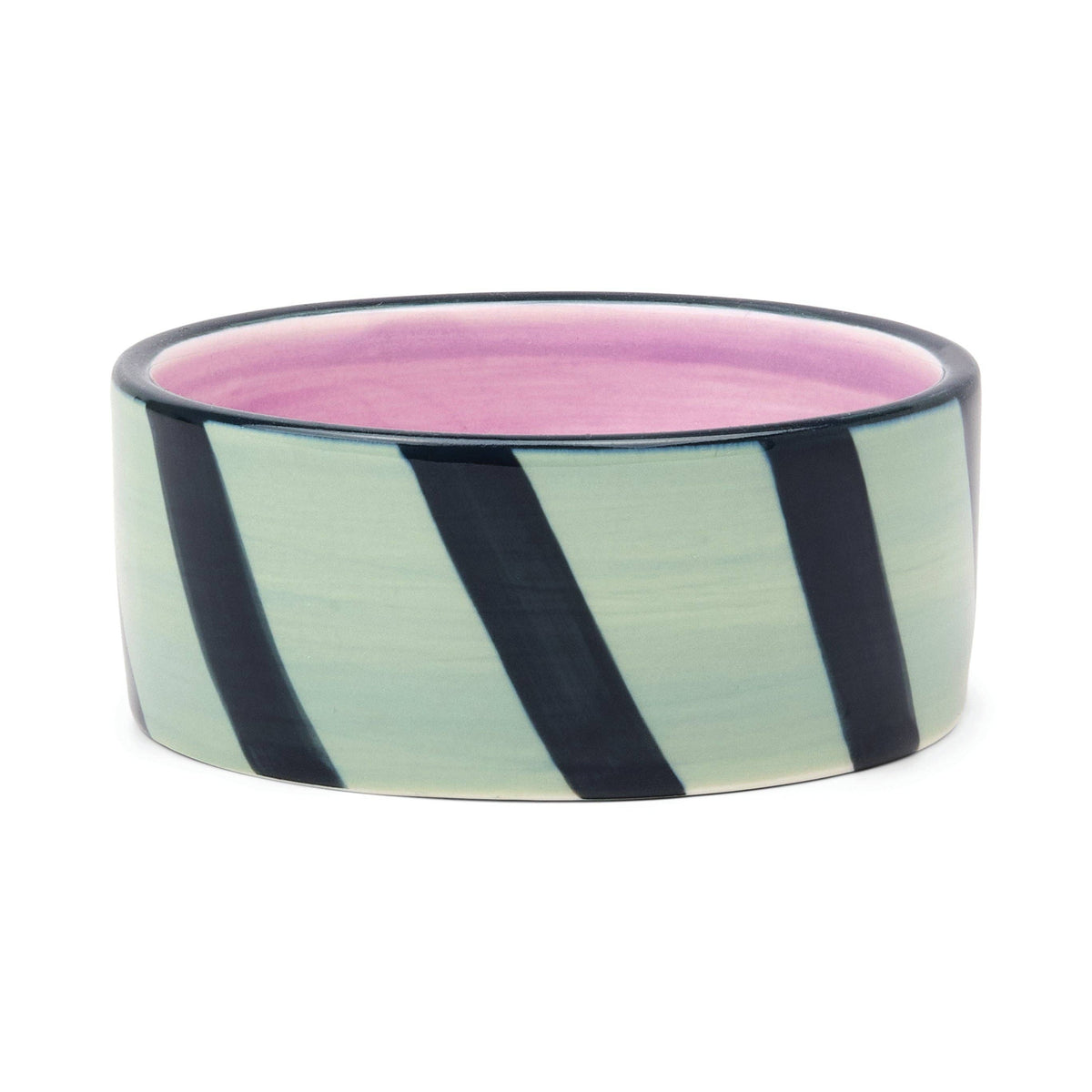 Designworks Collective - The Izzy Wine Coaster - Blue & Green Stripe