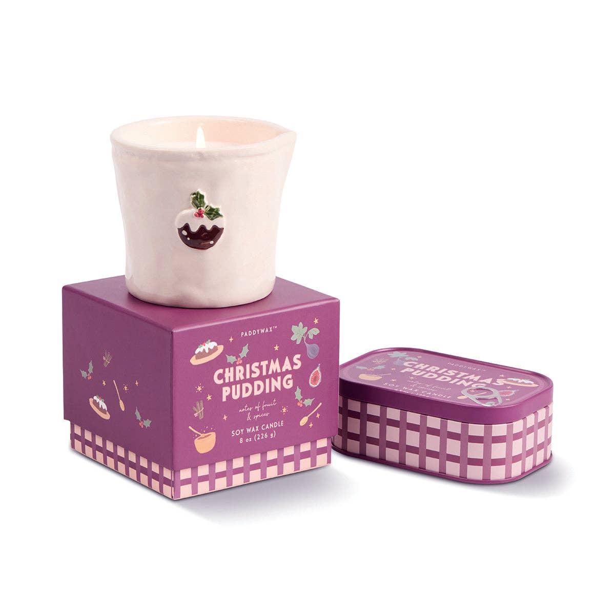 Designworks Collective - Paddywax Bistro Christmas Pudding Tin Candle