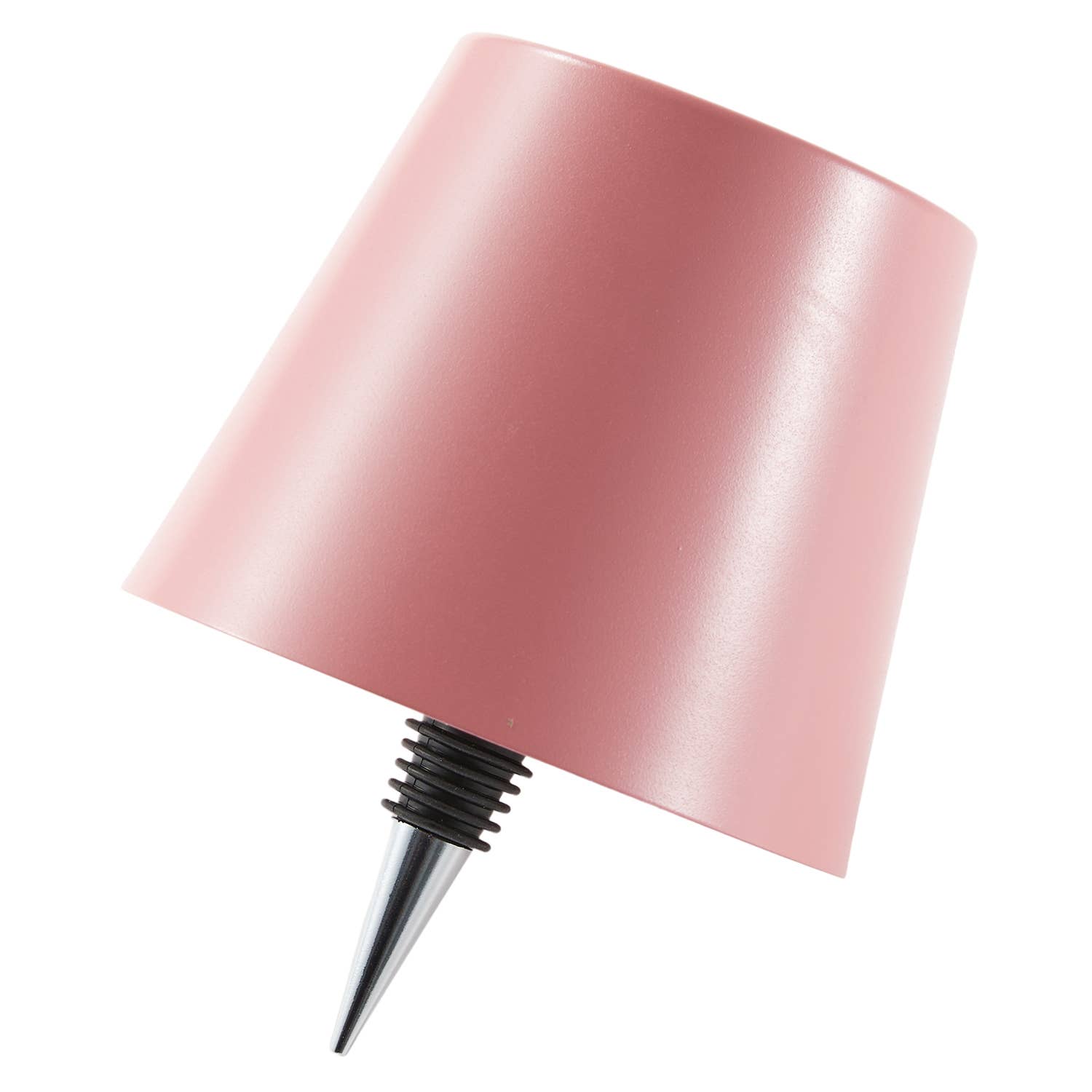Cordless LED Table Lamp with Bottle Stopper: Cream