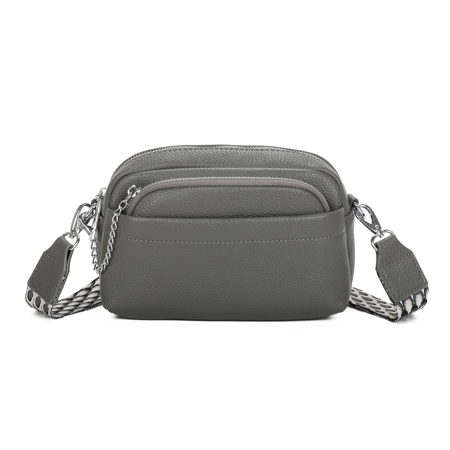 Juniper Cross Body Bag with Pouch - Grey