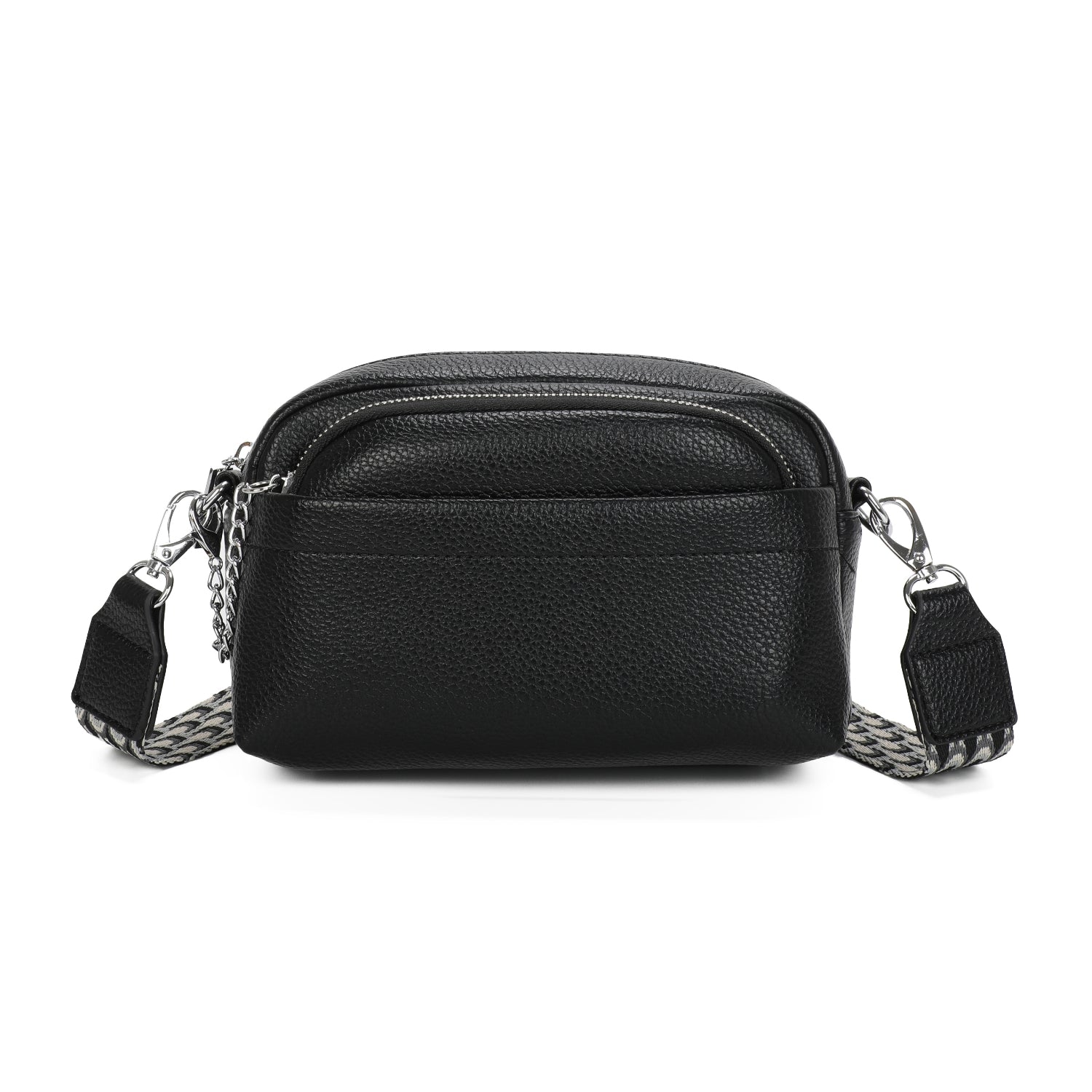 Juniper Cross Body Bag with Pouch - Black