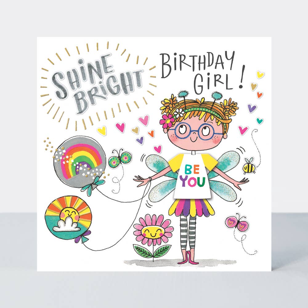 Rachel Ellen Designs Shine Bright Birthday Girl Card