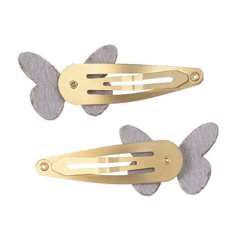 Glitter Butterfly Hair Clips (Set of 2)