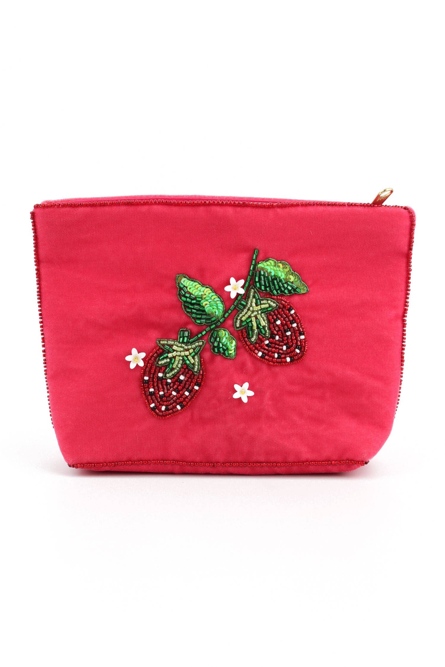 My Doris - PINK STRAWBERRY MEDIUM POUCH