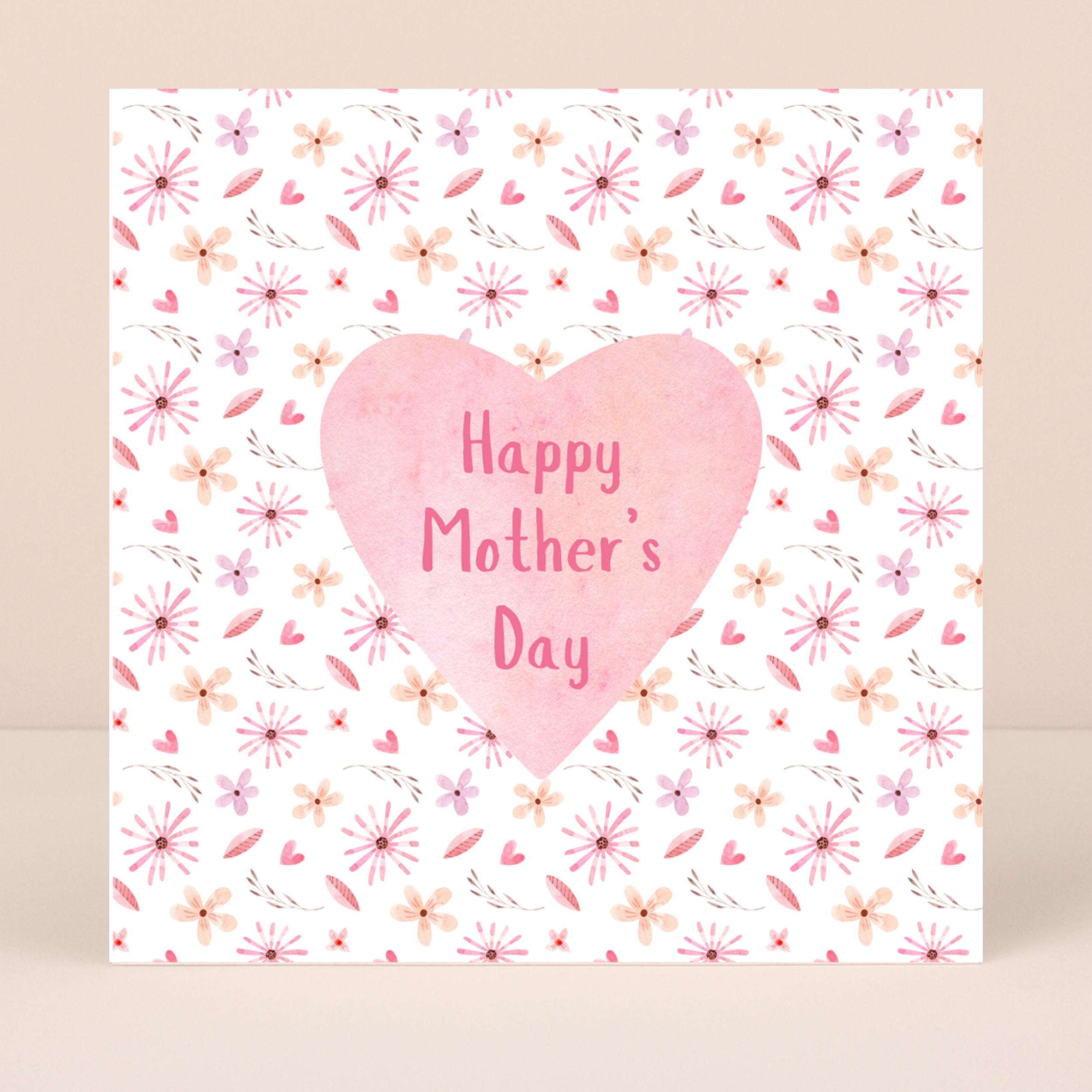 Petimo - Sweet Hearts Happy Mother's Day Pink Floral Flowers Card - More Than Just a Gift | Narborough Hall