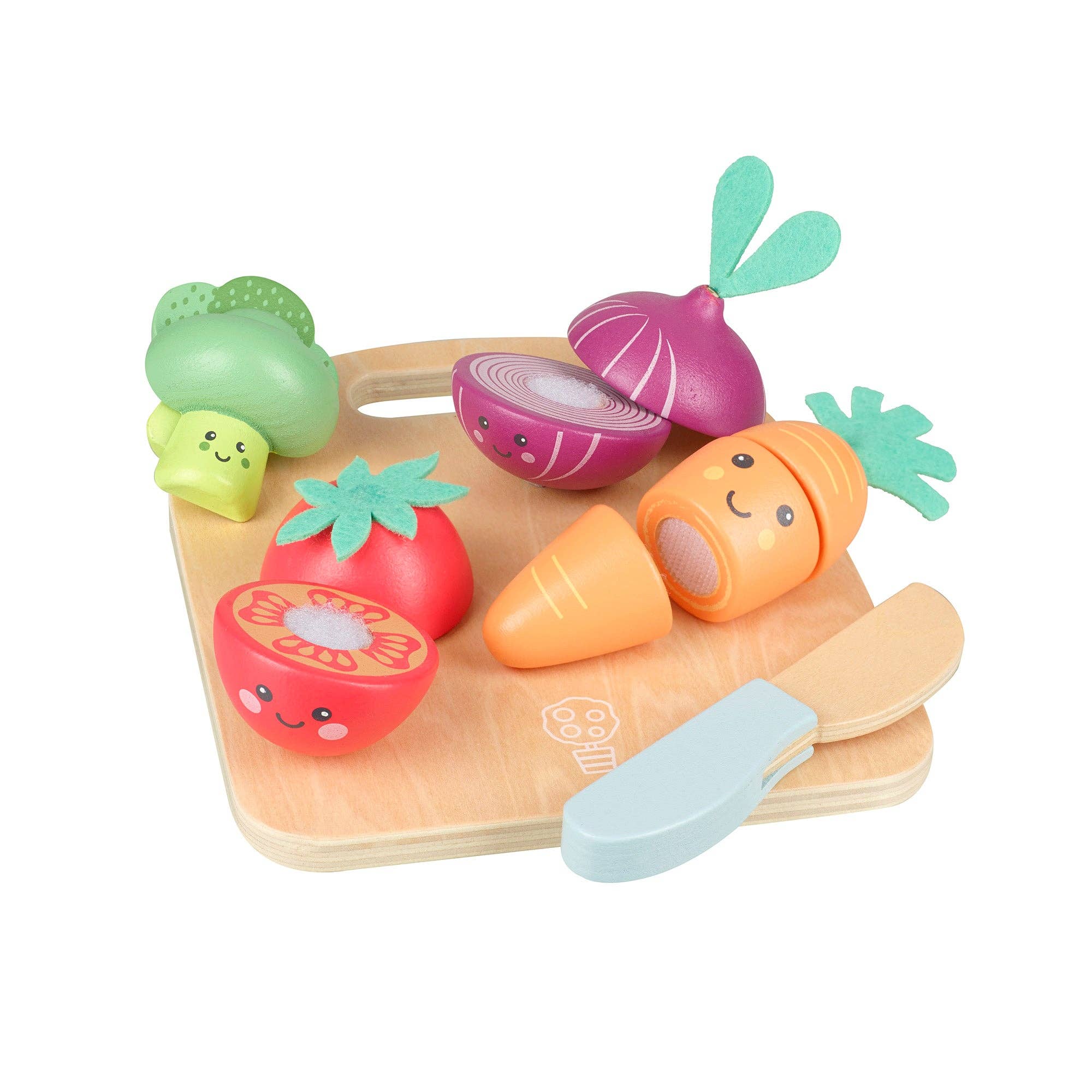 Orange Tree Toys - Happy Wooden Veggies Cutting Veg