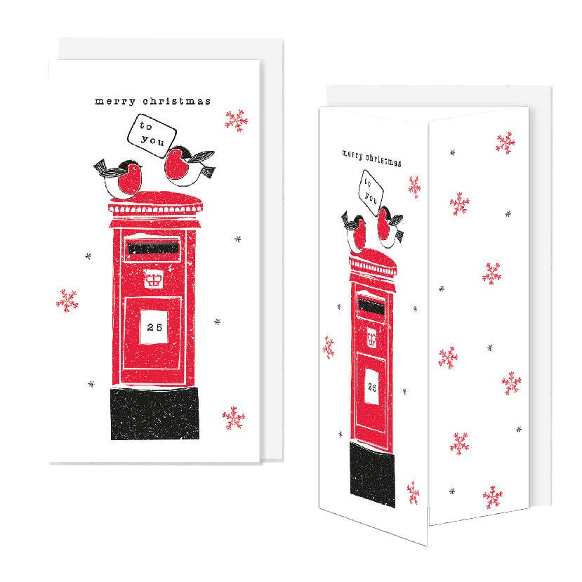 Belly Button Designs - Woodcut Post Box