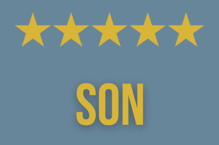 Petimo - Not Too Much Five Star Son Birthday Card