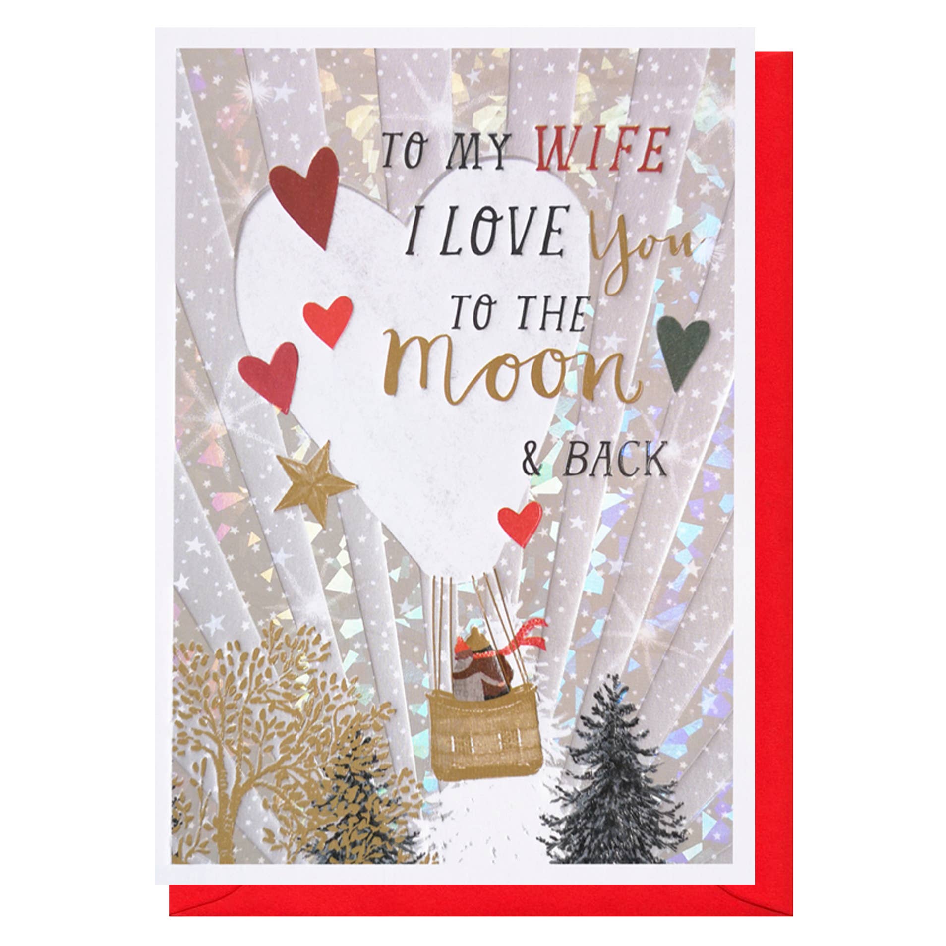 Louise Tiler - Wife To The Moon & Back Christmas Card