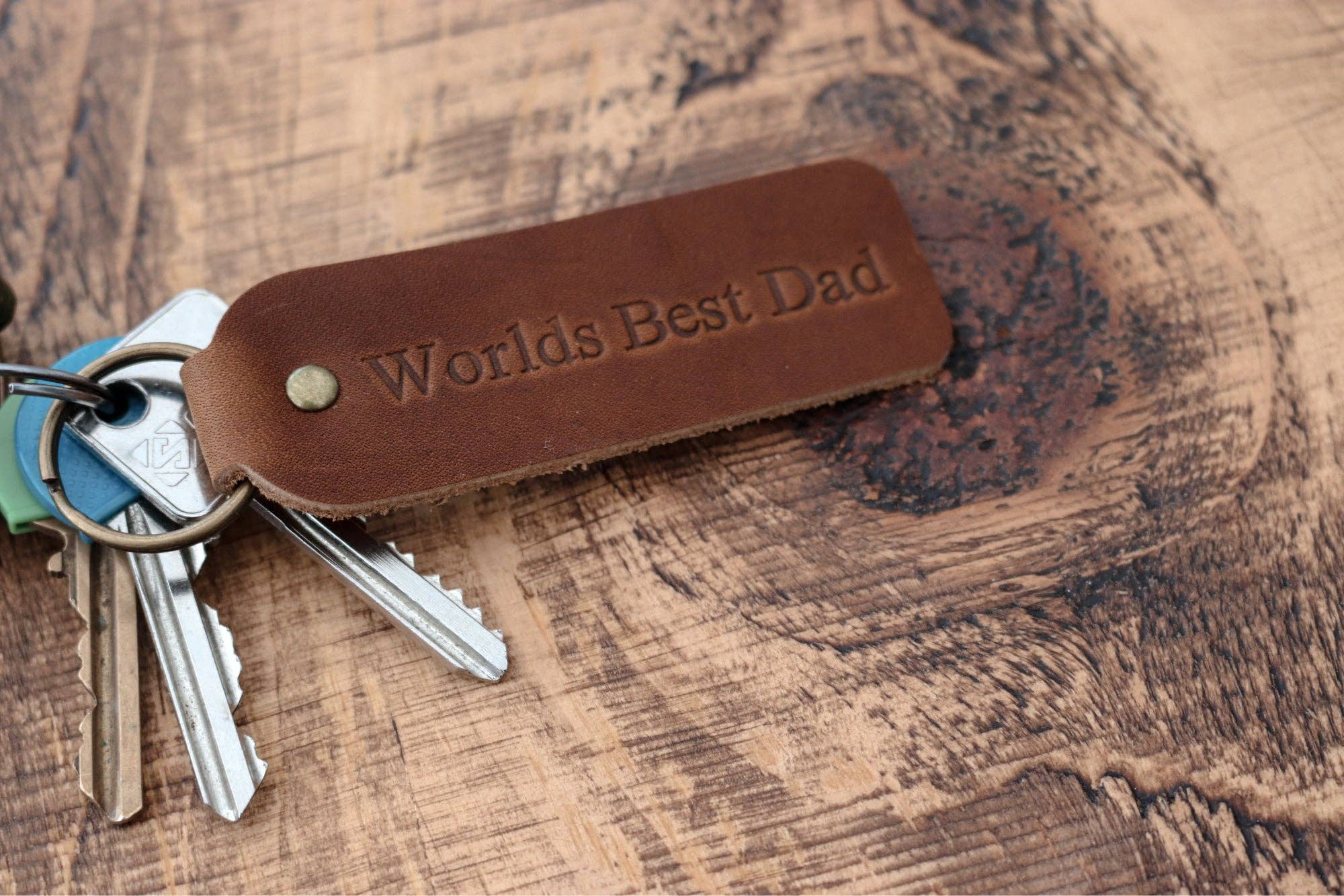 Lucas Ruth Leather Keyring: Grandad