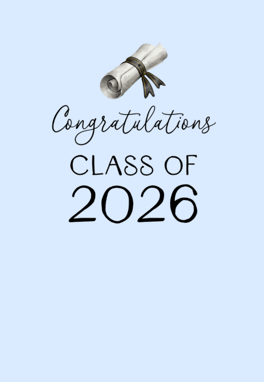 Petimo - Studio Congratulations Class of 2026 Card