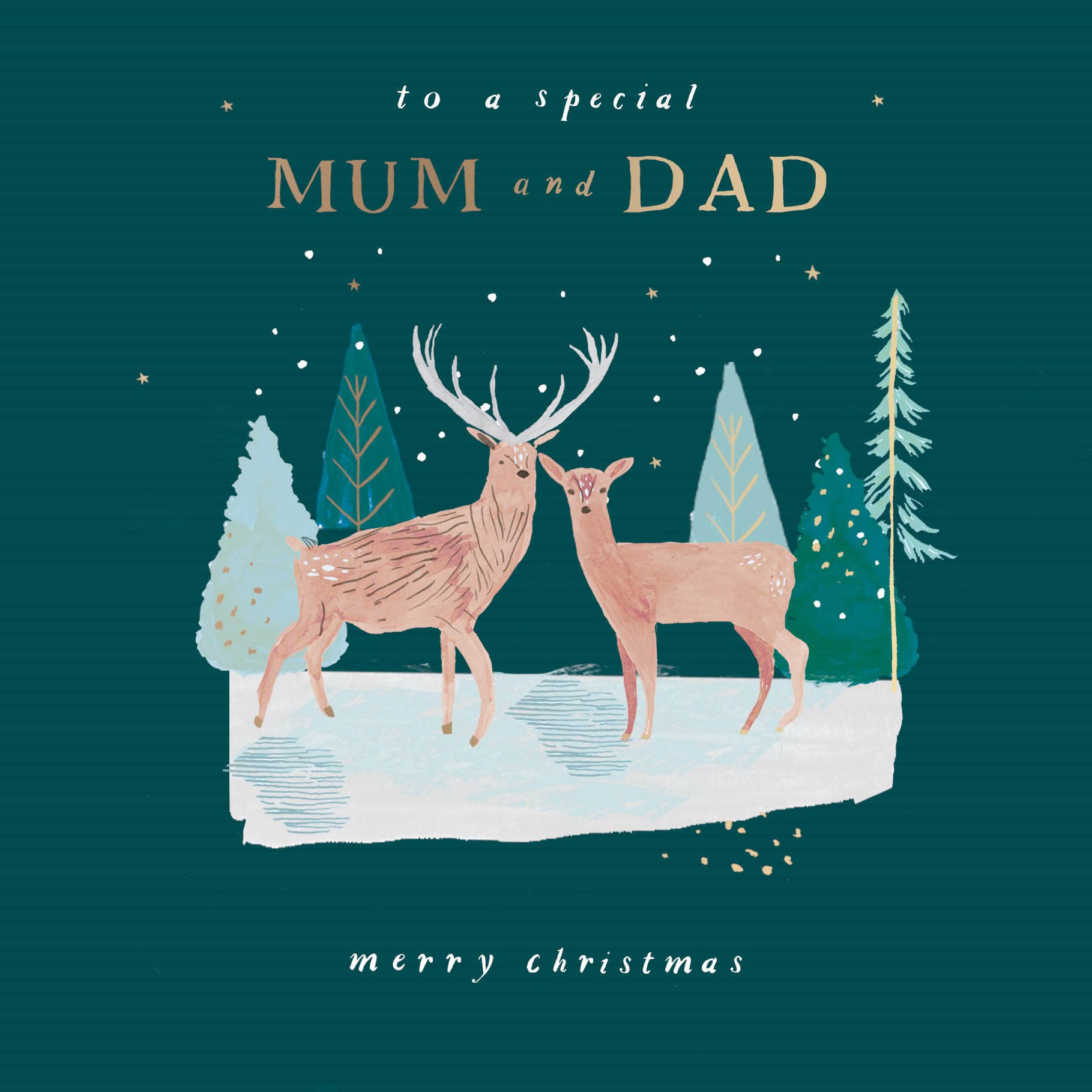 Hotchpotch - Alpine Mum And Dad Christmas Card