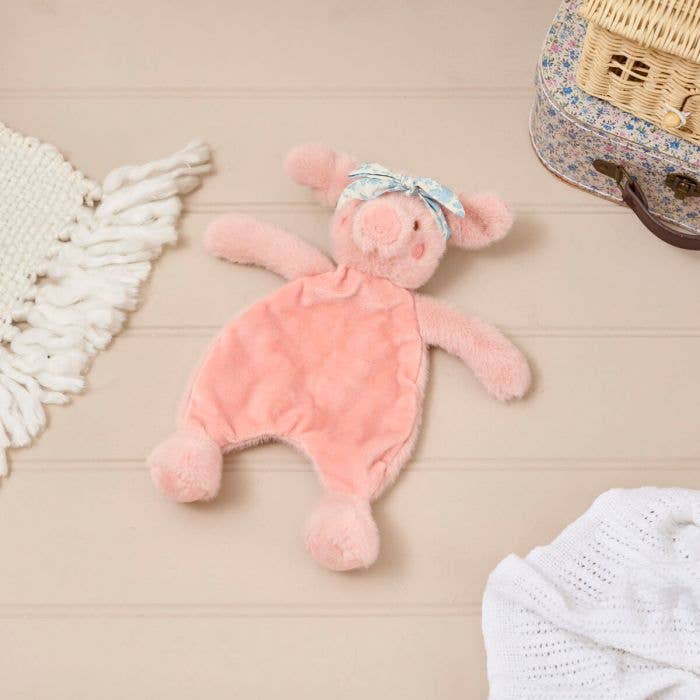 Plush Mini Farm Cute Pig With Chintz Headband Soft Toy