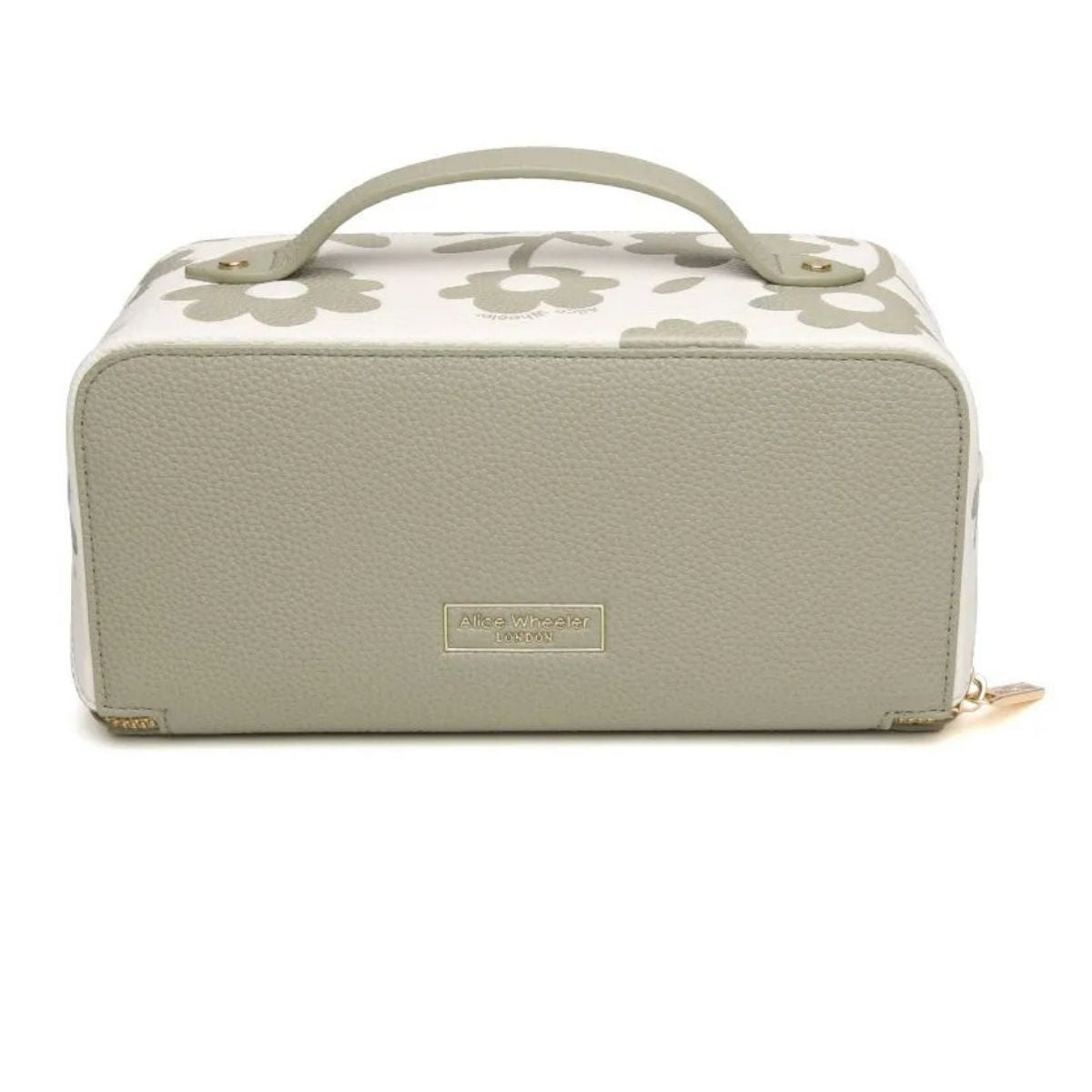 Alice Wheeler Pistachio Floral Train Case