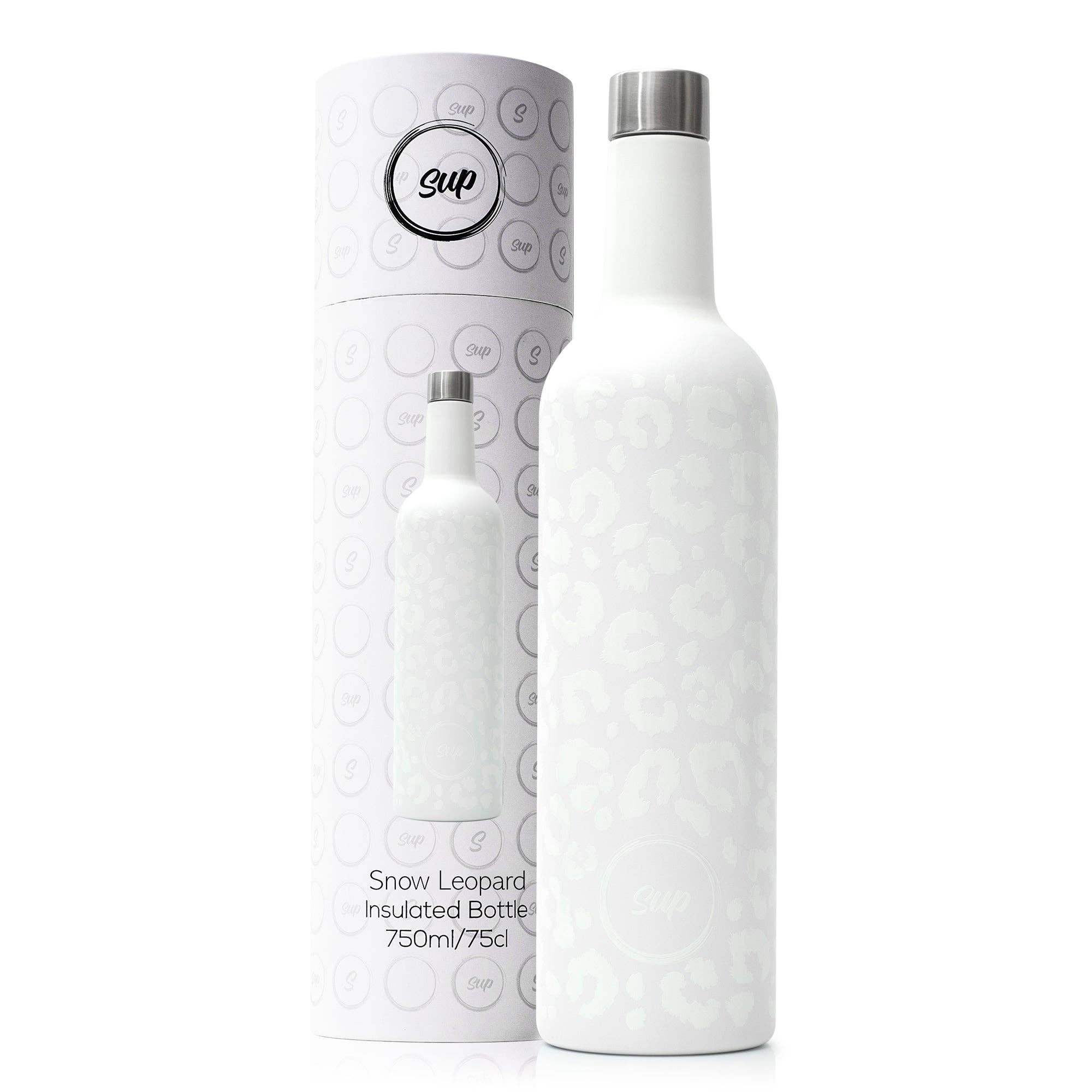 Sup - Insulated Wine Bottle Snow Leopard