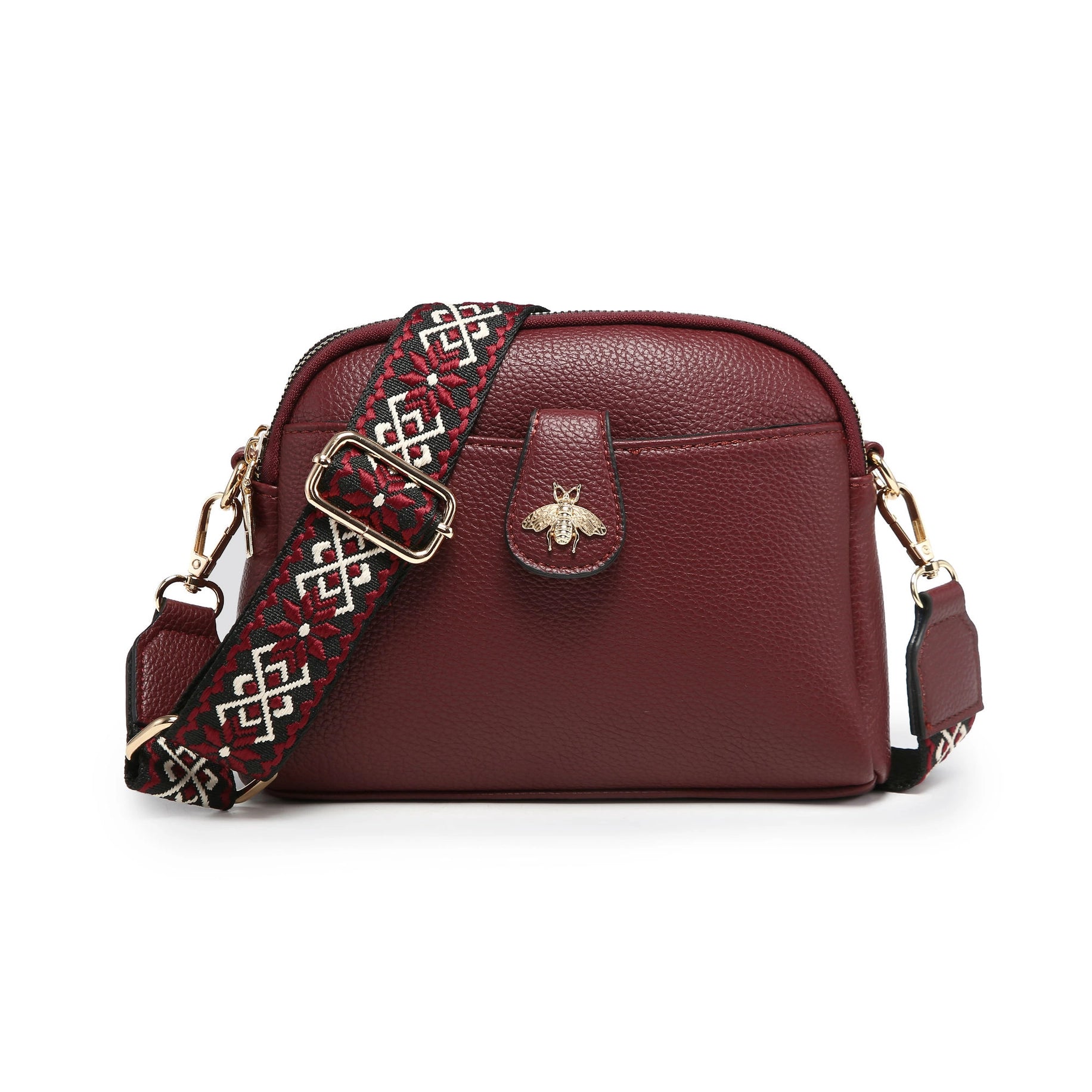 Zara Wine Cross Body Bag
