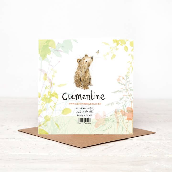 Catherine Rayner - Clementine Bear Birthday Card