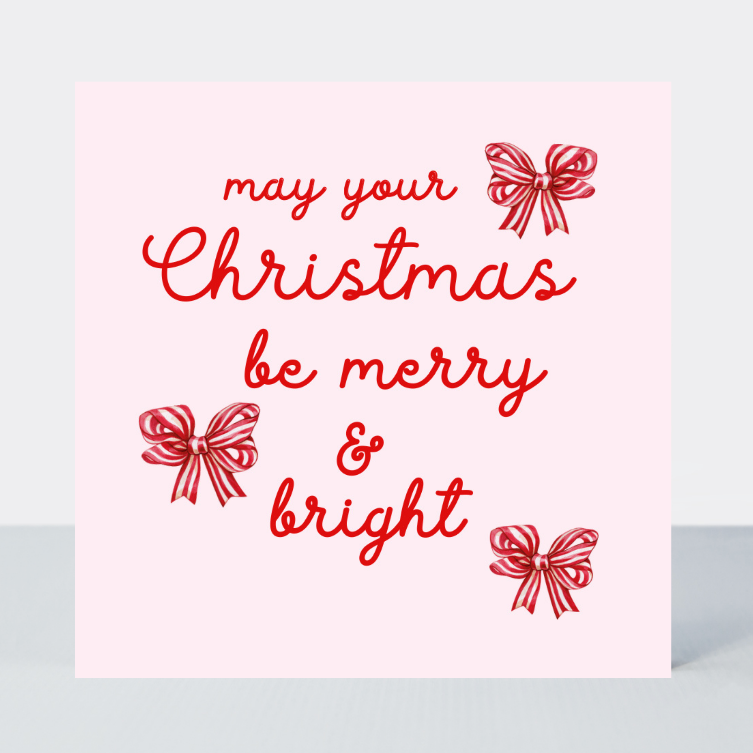 Petimo - Beauregarde Christmas Merry & Bright Bows Christmas Card
