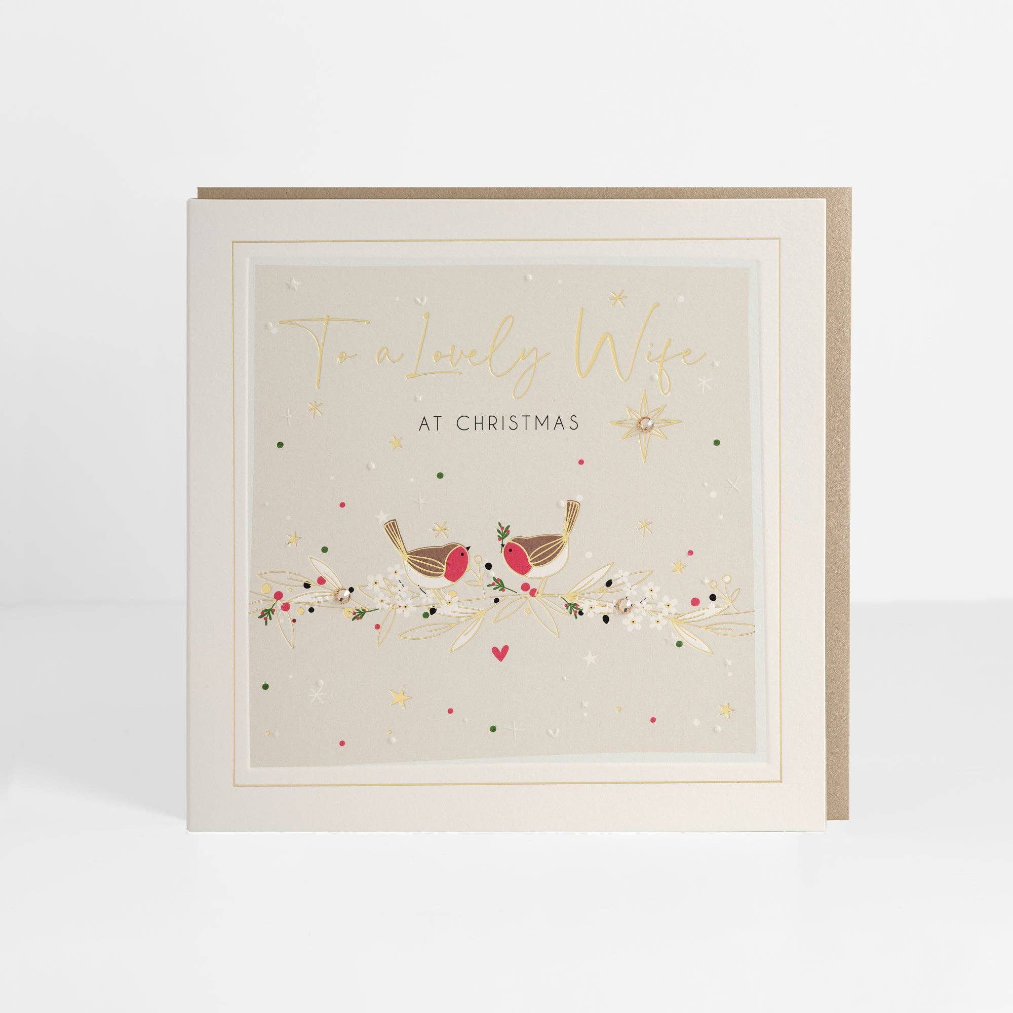 Belly Button Designs - Lovely Wife Christmas Card