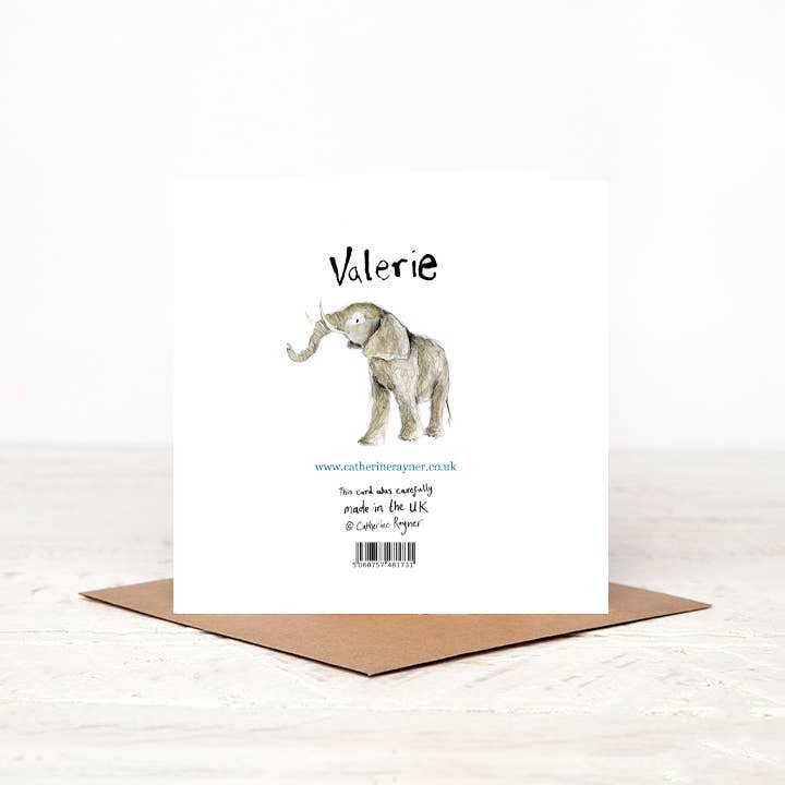 Catherine Rayner Trading Ltd - Valerie Elephant Birthday Card