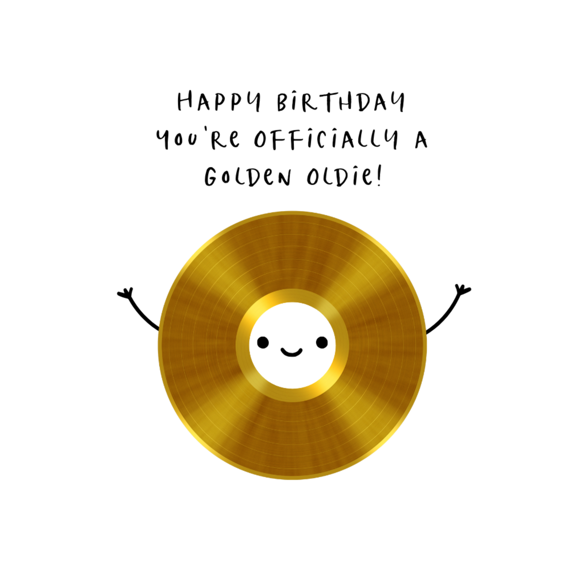 Petimo - Better Together Golden Oldie Fun Cute Birthday Card