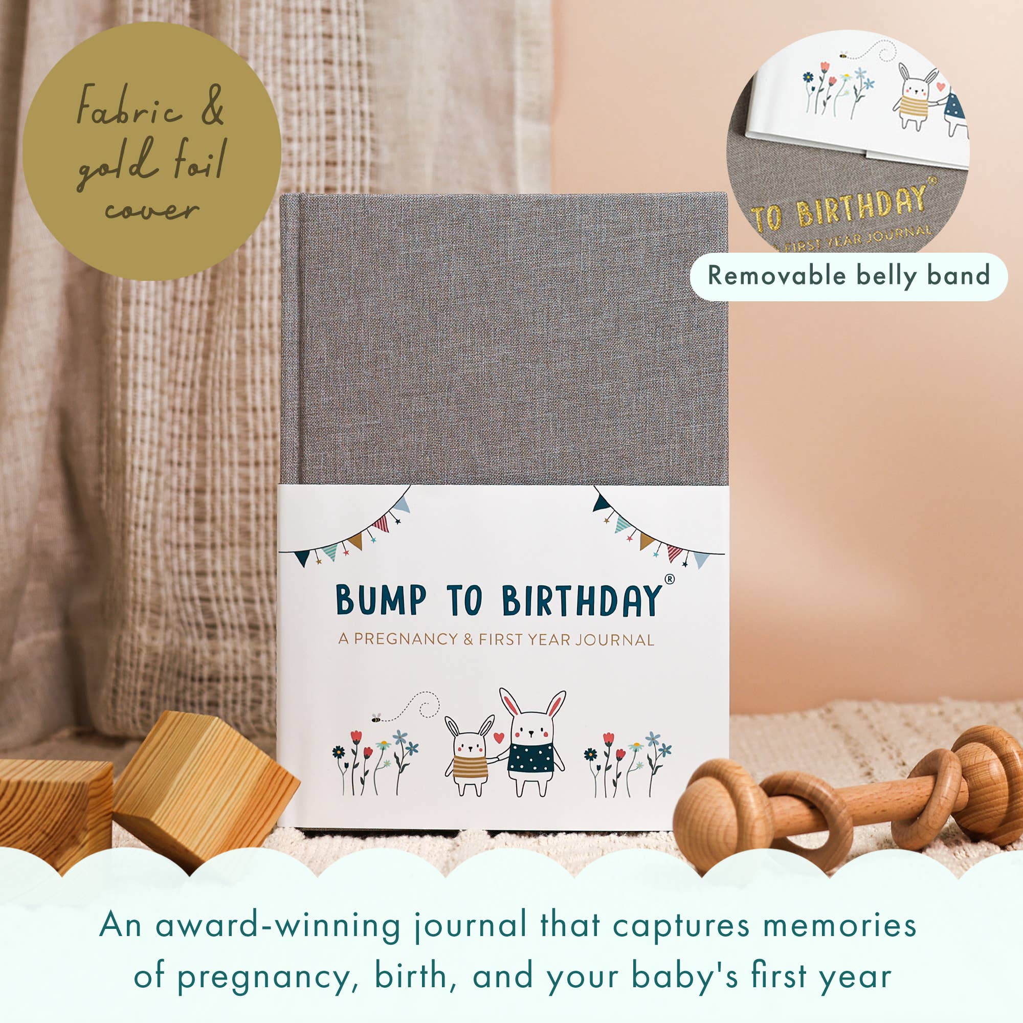 FROM YOU TO ME Meaningful Gifts - Bump to Birthday Pregnancy Journal | Pregnancy Keepsake